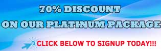 70% Discount on platinum package